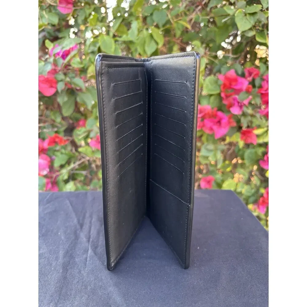 Louis Vuitton Shadow Brazza Long Bifold Monogram Unisex Wallet Black